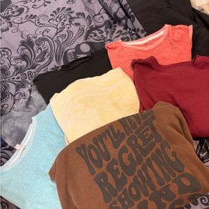 7- Colorful Graphic and Plain sweatshirts